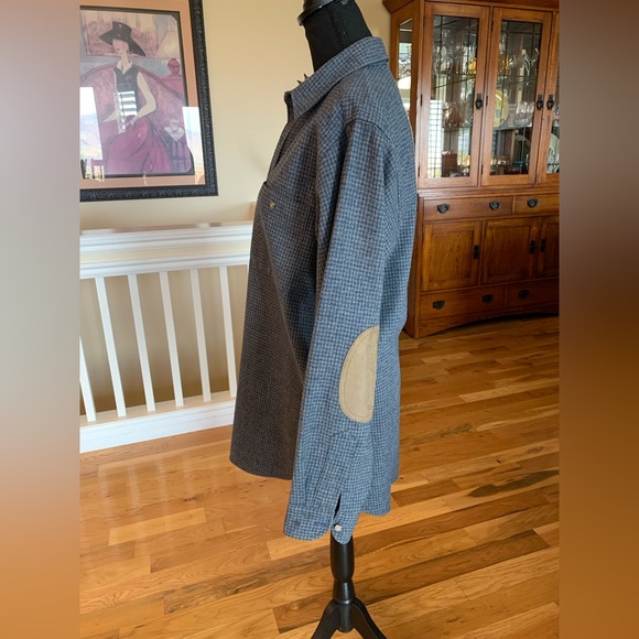 Men's Blue Pendleton Wool Shirt - Picture 3 of 13